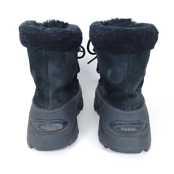 SOREL Snow Angel Womens 6.5 Insulated Waterproof Winter Boot Black Warm Leather - Picture 8 of 12